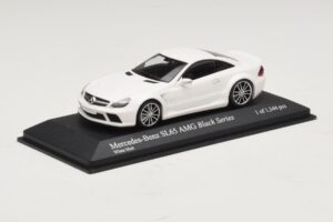 Mercedes SL65 AMG R230 Black Series Matt Weiß Minichamps 1:43 400038222 Druckguss — Bild 2 von 4