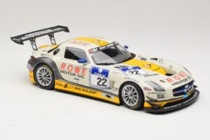 Mercedes SLS AMG GT3 #22 Graf / Jager Rowe Racing 24 Hours of Nurburgring 2013 Minichamps 1:18 151133122 Druckguss — Bild 4 von 6