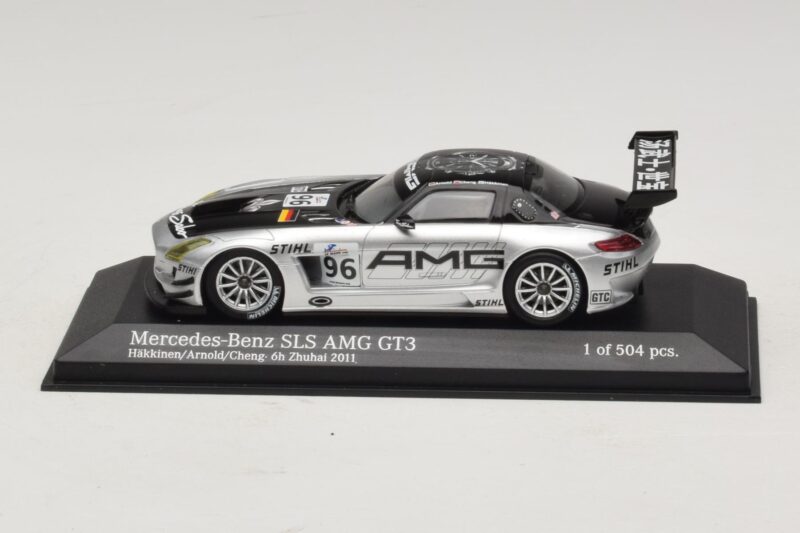Mercedes SLS AMG GT3 #96 M. Hakkinen / R. Arnold 6 Hours of Zhuhai 2011 Minichamps 1:43 Mercedes SLS AMG GT3 #96 M. Hakkinen / R. Arnold 6 Hours of Zhuhai 2011 Minichamps 1:43 410113296 Druckguss
