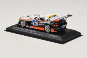 Mercedes SLS AMG GT3 #66 Hankook C. Frankenhout / Simonsen 24 Hours of Nurburgring 2012 Minichamps 1:43 437123266 Druckguss — Bild 3 von 4