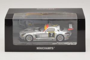 Mercedes SLS AMG GT3 #7 Black Falcon Jager / Seyffarth 24 Hours of Dubai 2011 Minichamps 1:43 437110307 Druckguss — Bild 5 von 5