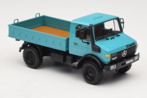 Mercedes Unimog 1300 L Pritschenwagen Blau Minichamps 1:43 439033020 Druckguss — Bild 4 von 6
