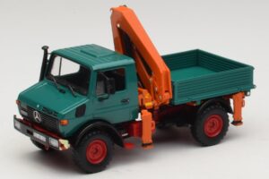 Mercedes Unimog 1300 L Kipper mit Laderkran Minichamps 1:43 439033000 Druckguss