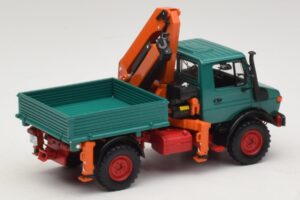 Mercedes Unimog 1300 L Kipper mit Laderkran Minichamps 1:43 439033000 Druckguss — Bild 2 von 6