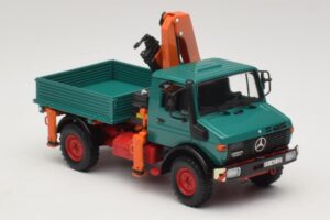 Mercedes Unimog 1300 L Kipper mit Laderkran Minichamps 1:43 439033000 Druckguss — Bild 4 von 6