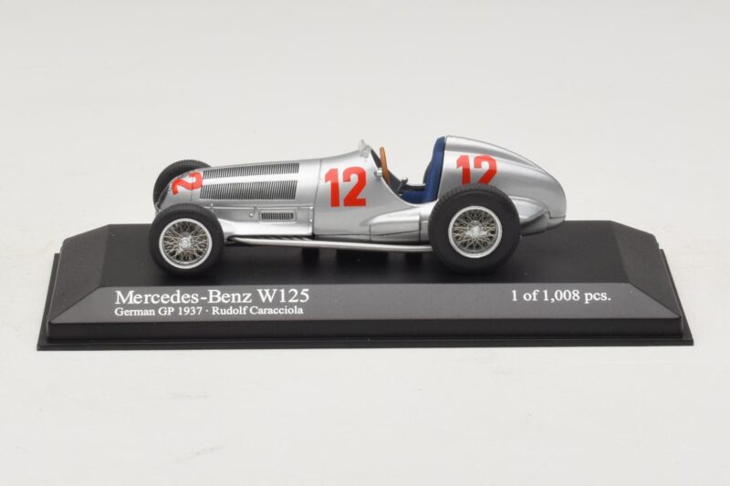 Mercedes W125 R. Caracciola German GP 1937 Minichamps 1:43 Mercedes W125 R. Caracciola German GP 1937 Minichamps 1:43 400370012 Druckguss