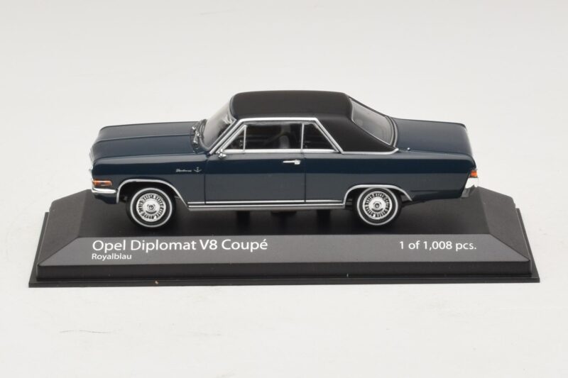 Opel Diplomat A V8 Coupe Dunkelblau Minichamps 1:43 400048021 Druckguss
