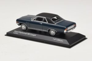 Opel Diplomat A V8 Coupe Dunkelblau Minichamps 1:43 400048021 Druckguss — Bild 3 von 4