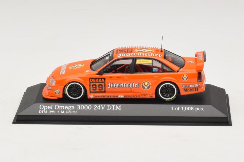 Opel Omega 3000 24V #99 Jägermeister M. Reuter DTM 1991 Minichamps 1:43 400914499 Druckguss