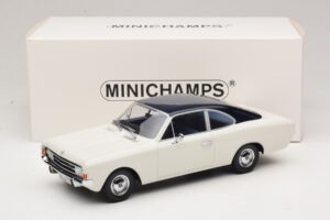 Opel Rekord C Coupé Weiß Blau Minichamps 1:18 107047021 Resin — Bild 6 von 6