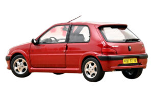 Peugeot 106 S16 Lucifer Red Norev 1:18 184921 Druckguss — Bild 3 von 3