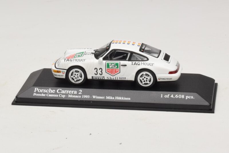 Porsche 911 964 Carrera 2 #33 M. Hakkinen Monaco Carrera Cup Winner 1993 Minichamps 1:43 430936033 Druckguss