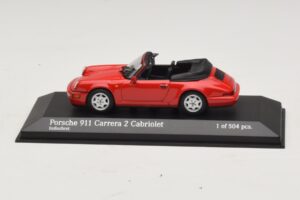 Porsche 911 964 Carrera 2 Cabriolet Rot Minichamps 1:43 430067330 Druckguss