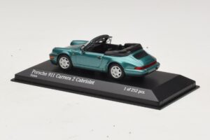 Porsche 911 964 Carrera 2 Cabriolet Türkis Minichamps 1:43 430067332 Druckguss — Bild 3 von 4