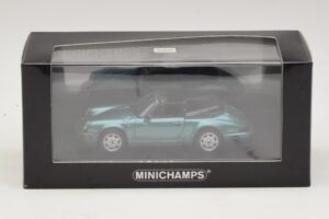 Porsche 911 964 Carrera 2 Cabriolet Türkis Minichamps 1:43 430067332 Druckguss — Bild 4 von 4