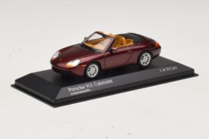Porsche 911 996 Cabriolet Rot Metallic Minichamps 1:43 400061092 Druckguss — Bild 2 von 4