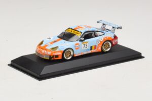 Porsche 911 996 GT3 RSR Gulf #73 Lefort / Lambert 1000km Spa 2005 Minichamps 1:43 400056473-P1 Druckguss — Bild 2 von 4