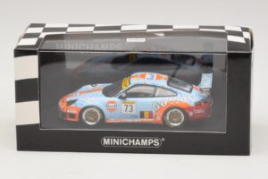 Porsche 911 996 GT3 RSR Gulf #73 Lefort / Lambert 1000km Spa 2005 Minichamps 1:43 400056473-P1 Druckguss — Bild 4 von 4