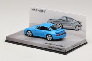 Porsche 911 996 Turbo S 3.6 Jubiläumsedition Blau Minichamps 1:43 436069270 Druckguss — Bild 3 von 5