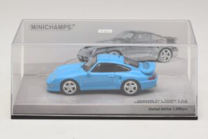 Porsche 911 996 Turbo S 3.6 Jubiläumsedition Blau Minichamps 1:43 436069270 Druckguss — Bild 4 von 5