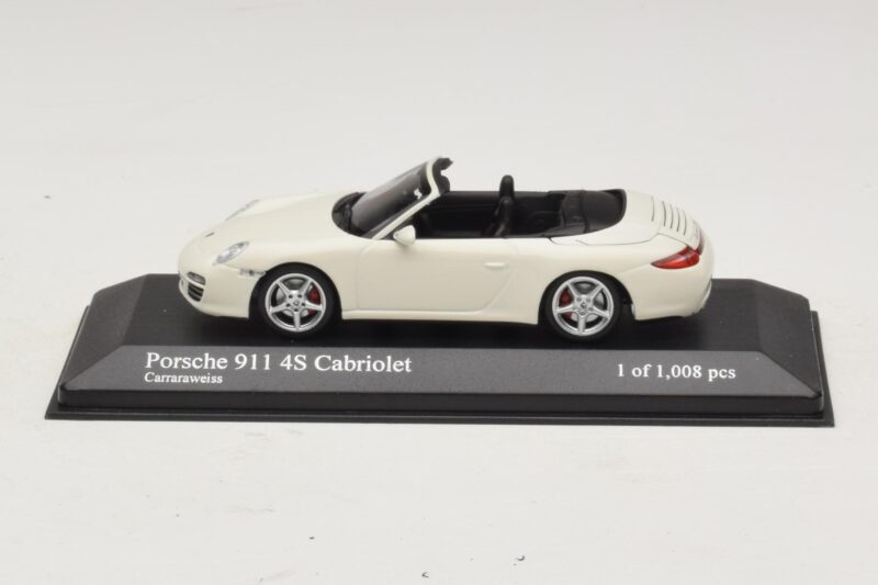 Porsche 911 997 Carrera 4S Cabriolet Weiß Minichamps 1:43 400066431 Druckguss