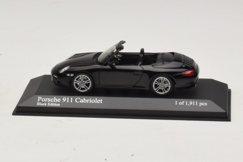 Porsche 911 997 Carrera Cabriolet Black Edition Minichamps 1:43 400066434 Druckguss