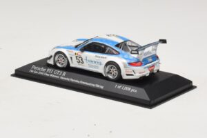 Porsche 911 997 GT3 R #53 Vannelet / Pyroles Class Winners 24 Hours of Spa 2010 Minichamps 1:43 400108953 Druckguss — Bild 3 von 4