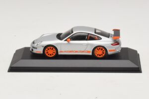 Porsche 911 997 GT3 RS Silber Orange Minichamps 1:43 403066013 Druckguss