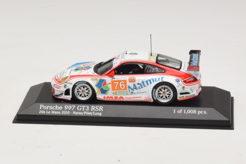 Porsche 911 997 GT3 RSR GT2 #76 R. Narac / J-K. Vernay / P. Pilet 24 Hours of Le Mans 2010 Minichamps 1:43 Porsche 911 997 GT3 RSR GT2 #76 R. Narac / J-K. Vernay / P. Pilet 24 Hours of Le Mans 2010 Minichamps 1:43 410106976 Druckgus