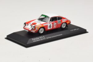 Porsche 911 S #4 G. Larrousse / J-C. Perramond 2nd Place Rally Monte Carlo 1972 Minichamps 1:43 400726804 Druckguss — Bild 2 von 4