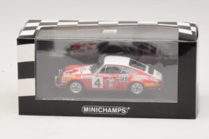 Porsche 911 S #4 G. Larrousse / J-C. Perramond 2nd Place Rally Monte Carlo 1972 Minichamps 1:43 400726804 Druckguss — Bild 4 von 4