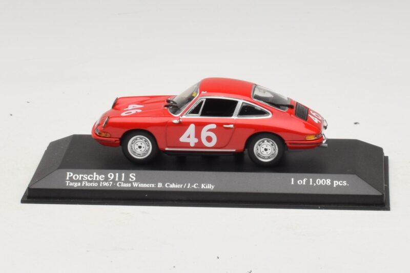 Porsche 911 S #46 Cahier / Killy Class Winners Targa Florio 1967 Minichamps 1:43 430676746 Druckguss