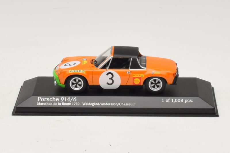 Porsche 914/6 #3 B. Waldegard / O. Andersson Marathon de la Route 1970 Minichamps 1:43 Porsche 914/6 #3 B. Waldegard / O. Andersson Marathon de la Route 1970 Minichamps 1:43 400706503 Druckguss