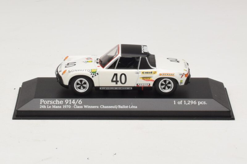 Porsche 914/6 #40 G. Chasseuil / C. Ballot-Lena Class Winners 24 Hours of Le Mans 1970 Minichamps 1:43 400706540 Druckguss