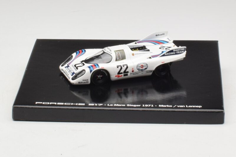 Porsche 917K #22 H. Marko / G. van Lennep Martini Racing 24 Hours of Le Mans Sieger 1971 Kassetten-Edition Minichamps 1:43 Porsche 917K #22 H. Marko / G. van Lennep Martini Racing 24 Hours of Le Mans Sieger 1971 Kassetten-Edition Minichamps 1:43 WA