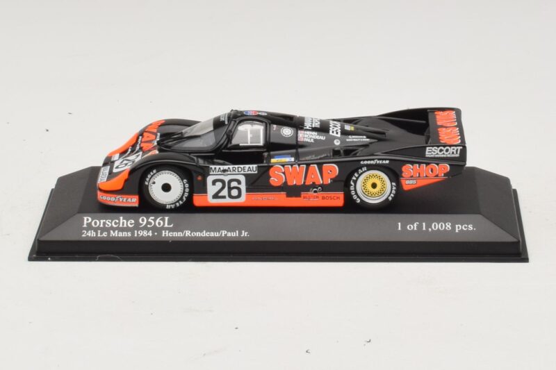 Porsche 956L #26 T-Bird Swap Shop P. Henn / J. Rondeau 24 Hours of Le Mans 1984 Minichamps 1:43 430846526 Druckguss
