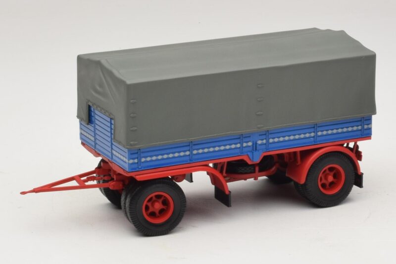 Lkw-Anhänger Blau Rot Minichamps 1:43 439159092 Druckguss