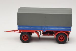 Lkw-Anhänger Blau Rot Minichamps 1:43 439159092 Druckguss — Bild 3 von 6