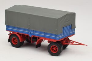Lkw-Anhänger Blau Rot Minichamps 1:43 439159092 Druckguss — Bild 4 von 6