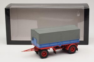 Lkw-Anhänger Blau Rot Minichamps 1:43 439159092 Druckguss — Bild 6 von 6