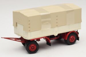 Lkw-Anhänger Planen Weiß Rot Minichamps 1:43 439159096 Druckguss
