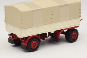 Lkw-Anhänger Planen Weiß Rot Minichamps 1:43 439159096 Druckguss — Bild 2 von 6