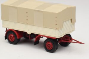 Lkw-Anhänger Planen Weiß Rot Minichamps 1:43 439159096 Druckguss — Bild 4 von 6