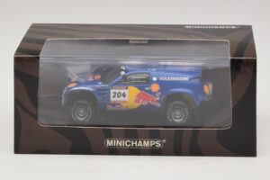 Volkswagen Race Touareg Red Bull #204 J. Kleinschmidt / F. Pons Dakar Rally 2005 Minichamps 1:43 436045304 Druckguss — Bild 5 von 5