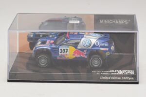 Volkswagen Race Touareg Red Bull #307 B. Saby / M. Perin Dakar Rally 2005 Minichamps 1:43 436055307 Druckguss — Bild 4 von 5