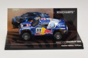 Volkswagen Race Touareg Red Bull #313 J. Kankkunen / J. Repo Dakar Rally 2005 Minichamps 1:43 436055313 Druckguss