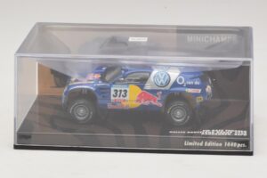 Volkswagen Race Touareg Red Bull #313 J. Kankkunen / J. Repo Dakar Rally 2005 Minichamps 1:43 436055313 Druckguss — Bild 4 von 5