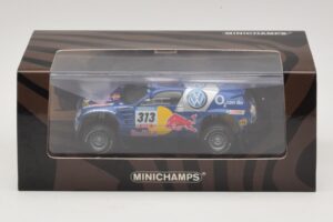 Volkswagen Race Touareg Red Bull #313 J. Kankkunen / J. Repo Dakar Rally 2005 Minichamps 1:43 436055313 Druckguss — Bild 5 von 5