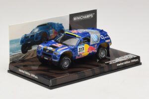 Volkswagen Race Touareg Red Bull #317 Gordon / von Zitzewitz Dakar Rally 2005 Minichamps 1:43 436055317 Druckguss — Bild 2 von 5