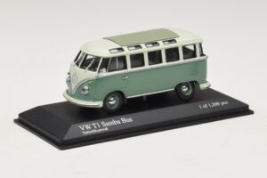 Volkswagen T1 Samba Bus Türkisblau Weiß Minichamps 1:43 430052306 Druckguss — Bild 2 von 4